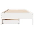 Miniatyrbilde 5 av 11: vidaXL Sengeramme uten madrass hvit 90x200 cm heltre furu
