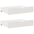 Miniatyrbilde 7 av 11: vidaXL Sengeramme uten madrass hvit 90x200 cm heltre furu