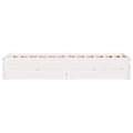 Miniatyrbilde 8 av 11: vidaXL Sengeramme uten madrass hvit 90x200 cm heltre furu
