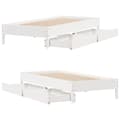 Miniatyrbilde 10 av 11: vidaXL Sengeramme uten madrass hvit 90x200 cm heltre furu