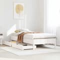 Miniatyrbilde 2 av 11: vidaXL Sengeramme uten madrass hvit 90x200 cm heltre furu