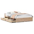 Miniatyrbilde 1 av 11: vidaXL Sengeramme uten madrass 120x200 cm heltre furu