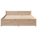 Miniatyrbilde 5 av 11: vidaXL Sengeramme uten madrass 150x200 cm heltre furu