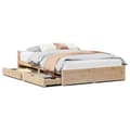 Miniatyrbilde 1 av 11: vidaXL Sengeramme uten madrass 150x200 cm heltre furu