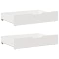 Miniatyrbilde 7 av 11: vidaXL Sengeramme uten madrass hvit 140x190 cm heltre furu