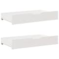 Miniatyrbilde 9 av 11: vidaXL Sengeramme med madrass hvit 200x200 cm heltre furu