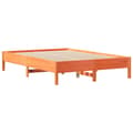 Miniatyrbillede 6 af 11: vidaXL sengeramme uden madras 150x200 cm massivt fyrretræ gyldenbrun