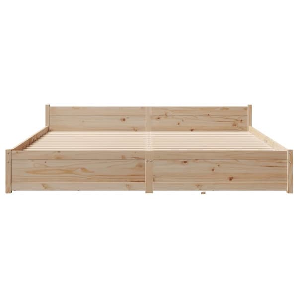 vidaXL sengeramme uden madras 180x200 cm massivt fyrretræ