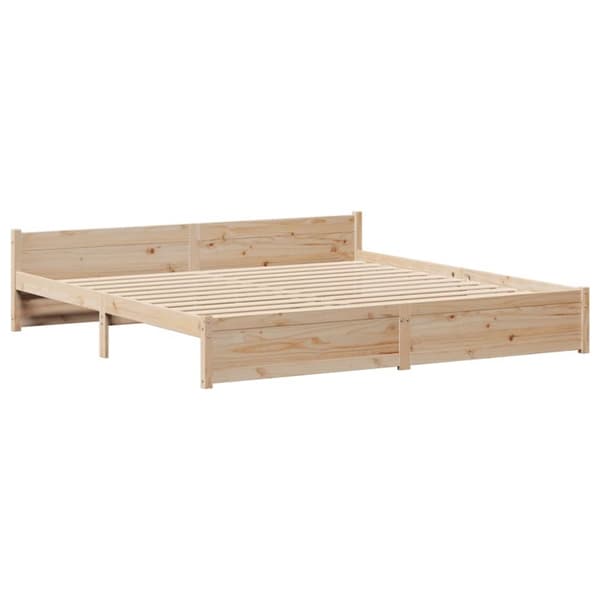vidaXL sengeramme uden madras 180x200 cm massivt fyrretræ