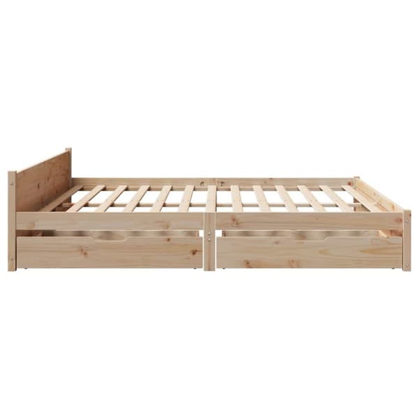 vidaXL sengeramme uden madras 180x200 cm massivt fyrretræ