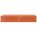Miniatyrbilde 8 av 11: vidaXL Sengeramme uten madrass voksbrun 90x190 cm heltre furu