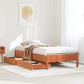 Miniatyrbilde 2 av 11: vidaXL Sengeramme uten madrass voksbrun 90x190 cm heltre furu