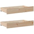 Miniatyrbilde 7 av 11: vidaXL Sengeramme uten madrass hvit 135x190 cm heltre furu