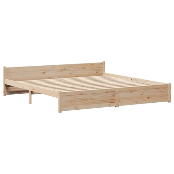 vidaXL Sengeramme uten madrass 180x200 cm heltre furu