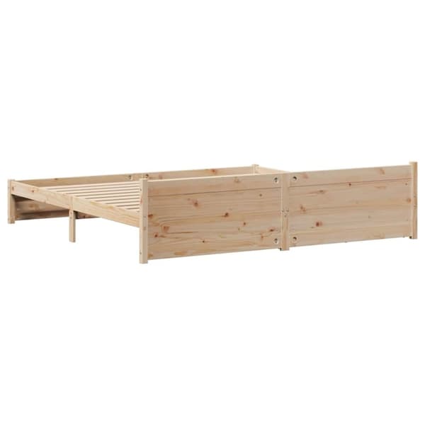 vidaXL Sengeramme uten madrass 180x200 cm heltre furu
