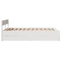 Miniatyrbilde 8 av 11: vidaXL Sengeramme uten madrass hvit 120x200 cm heltre furu