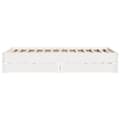 Miniatyrbilde 8 av 11: vidaXL Sengeramme uten madrass hvit 160x200 cm heltre furu