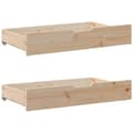 Miniatyrbilde 7 av 11: vidaXL Sengeramme med madrass 200x200 cm heltre furu