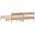 Miniatyrbilde 9 av 11: vidaXL Sengeramme med madrass 200x200 cm heltre furu