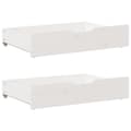 Miniatyrbilde 7 av 11: vidaXL Sengeramme uten madrass hvit 135x190 cm heltre furu