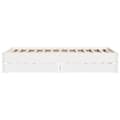 Miniatyrbilde 8 av 11: vidaXL Sengeramme uten madrass hvit 135x190 cm heltre furu