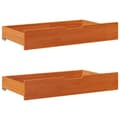 Miniatyrbilde 7 av 11: vidaXL Sengeramme uten madrass voksbrun 140x200 cm heltre furu