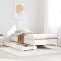 Miniatyrbilde 2 av 11: vidaXL Sengeramme uten madrass hvit 90x190 cm heltre furu