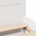 Miniatyrbillede 11 af 11: vidaXL sengeramme uden madras 180x200 cm massivt fyrretræ hvid