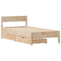 Miniatyrbilde 4 av 11: vidaXL Sengeramme uten madrass 90x200 cm heltre furu