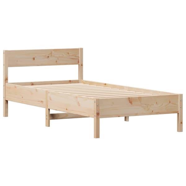 vidaXL Sengeramme uten madrass 90x200 cm heltre furu