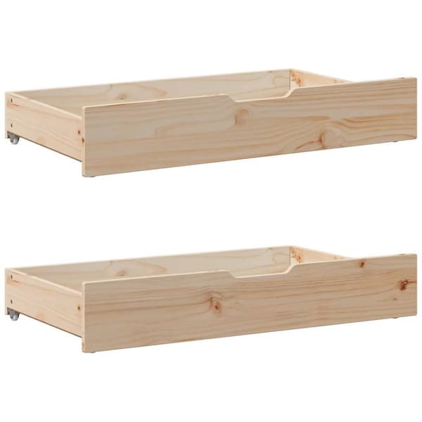 vidaXL Sengeramme uten madrass 90x200 cm heltre furu