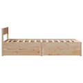 Miniatyrbilde 8 av 11: vidaXL Sengeramme uten madrass 90x200 cm heltre furu