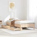Miniatyrbilde 2 av 11: vidaXL Sengeramme uten madrass 100x200 cm heltre furu