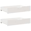 Miniatyrbilde 7 av 11: vidaXL Sengeramme uten madrass hvit 135x190 cm heltre furu