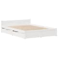 Miniatyrbilde 4 av 11: vidaXL Sengeramme uten madrass hvit 140x200 cm heltre furu