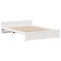 Miniatyrbilde 6 av 11: vidaXL Sengeramme uten madrass hvit 140x200 cm heltre furu