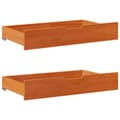Miniatyrbilde 7 av 11: vidaXL Sengeramme uten madrass voksbrun 90x190 cm heltre furu