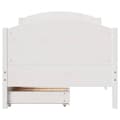 Miniatyrbilde 5 av 11: vidaXL Sengeramme uten madrass hvit 100x200 cm heltre furu