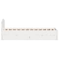 Miniatyrbilde 8 av 11: vidaXL Sengeramme uten madrass hvit 100x200 cm heltre furu