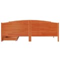 Miniatyrbilde 5 av 11: vidaXL Sengeramme uten madrass voksbrun 200x200 cm heltre furu