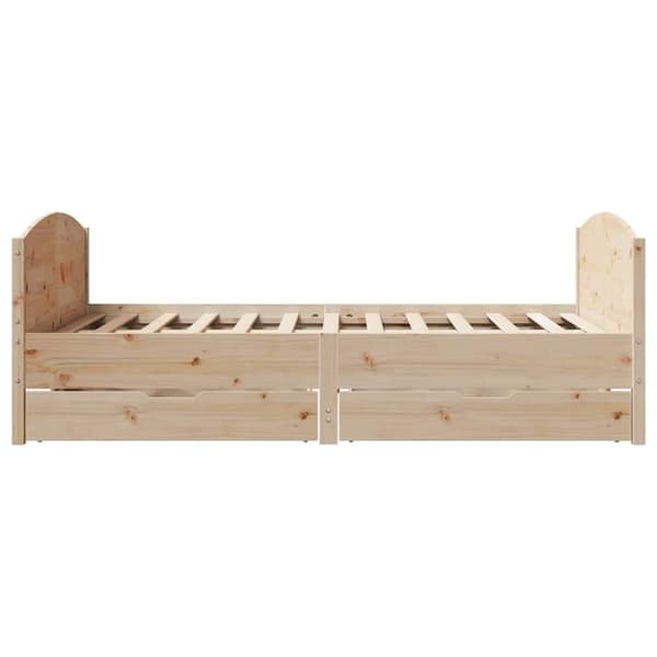 vidaXL sengeramme uden madras 120x200 cm massivt fyrretræ