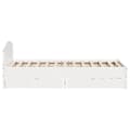 Miniatyrbilde 8 av 11: vidaXL Sengeramme uten madrass hvit 135x190 cm heltre furu