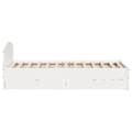 Miniatyrbilde 7 av 11: vidaXL Sengeramme uten madrass hvit 140x200 cm heltre furu