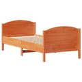 Miniatyrbilde 9 av 11: vidaXL Sengeramme uten madrass voksbrun 75x190 cm heltre furu