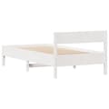 Miniatyrbilde 9 av 11: vidaXL Sengeramme uten madrass hvit 90x190 cm heltre furu