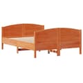 Miniatyrbilde 9 av 11: vidaXL Sengeramme uten madrass brun 135x190 cm heltre furu
