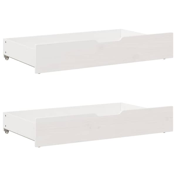 vidaXL sengeramme uden madras 160x200 cm massivt fyrretræ hvid