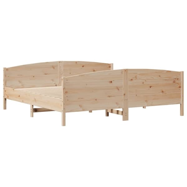 vidaXL sengeramme uden madras 180x200 cm massivt fyrretræ