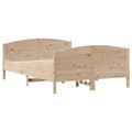 Miniatyrbilde 6 av 11: vidaXL Sengeramme uten madrass 140x190 cm heltre furu