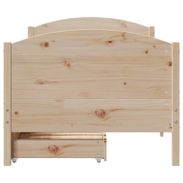 vidaXL Sengeramme uten madrass 90x190 cm heltre furu